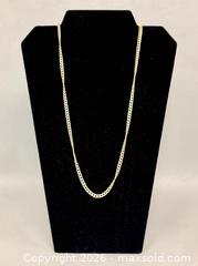 MaxSold Auction: Long Italian 10K Yellow Gold Cuban Link Chain Necklace - Marked  - Toronto (Ontario, Canada) PARTNER MANAGED Reseller Online Auction - Queen Street Wt.
