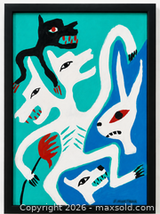 MaxSold Auction: Signed Original Painting By Canadian Inuvialuit Artist Floyd Kuptana - Toronto (Ontario, Canada) PARTNER MANAGED Reseller Online Auction - Queen Street West