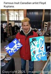 MaxSold Auction: Signed Original Painting By Canadian Inuvialuit Artist Floyd Kuptana - Toronto (Ontario, Canada) PARTNER MANAGED Reseller Online Auction - Queen Street West
