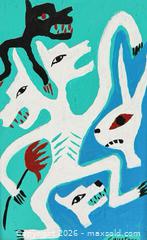 MaxSold Auction: Signed Original Painting By Canadian Inuvialuit Artist Floyd Kuptana - Toronto (Ontario, Canada) PARTNER MANAGED Reseller Online Auction - Queen Street West