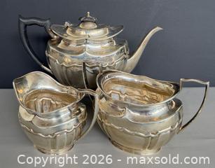 MaxSold Auction: Vintage English Solid Sterling Silver Tea Set - Hallmarked  - Toronto (Ontario, Canada) PARTNER MANAGED Reseller Online Auction - Queen Street West