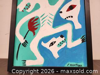 MaxSold Auction: Signed Original Painting By Canadian Inuvialuit Artist Floyd Kuptana - Toronto (Ontario, Canada) PARTNER MANAGED Reseller Online Auction - Queen Street West