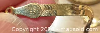 MaxSold Auction: 14K and 18K Yellow Gold Necklace, Bracelet & Bangle Set, Hallmarked Italy - Framingham (Massachusetts, USA) PARTNER MANAGED Downsizing Online Auction - Lanewood Avenue
