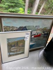 MaxSold Auction: Alan Evans Original Oil on Canvas Peggy's Cove seascape and Original pastel of the Gatineau A - Portland (Ontario, Canada) Moving Online Auction - R29 Road 