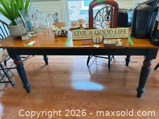 MaxSold Auction: Solid Wood Farmhouse Dining Table D - Newmarket (Ontario, Canada) Downsizing Online Auction - Alex Doner Drive