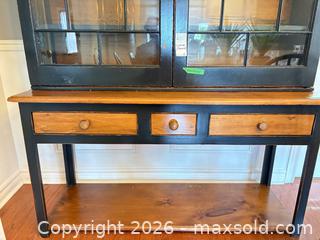 MaxSold Auction: Solid Wood Hutch / China Cabinet D - Newmarket (Ontario, Canada) Downsizing Online Auction - Alex Doner Drive
