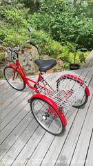 MaxSold Auction: Tri-Rider Adult Tricycle, Red, Approx. 24-inch Wheels - Leeds And The Thousand Islands (Ontario, Canada) SELLER MANAGED Downsizing Online Auction - 1000 Islands Parkway