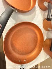 MaxSold Auction: 12 -Piece Copper/Orange Non-Stick Cookware Set - Central Saanich (British Columbia, Canada) PARTNER MANAGED Moving Online Auction - Butler Crescent