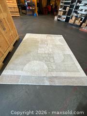 MaxSold Auction: LH Imports 8' x 10' Beige Gray Geometric Wool Area Rug - Central Saanich (British Columbia, Canada) PARTNER MANAGED Moving Online Auction - Butler Crescent