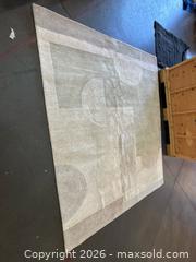 MaxSold Auction: LH Imports 8' x 10' Beige Gray Geometric Wool Area Rug - Central Saanich (British Columbia, Canada) PARTNER MANAGED Moving Online Auction - Butler Crescent