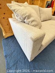 MaxSold Auction: Light Gray Modern Fabric Loveseat Hide-a-Bed - Central Saanich (British Columbia, Canada) PARTNER MANAGED Moving Online Auction - Butler Crescent