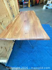 MaxSold Auction: Live Edge Solid Wood Console Table with Hairpin Metal Legs - Central Saanich (British Columbia, Canada) PARTNER MANAGED Moving Online Auction - Butler Crescent