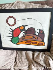 MaxSold Auction: Signed Laford Gouache/Watercolor/Ink Framed Artwork, Bird Motif - Toronto (Ontario, Canada) SELLER MANAGED Moving Online Auction -  Folcroft Avenue (CONDO)