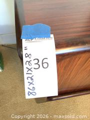 MaxSold Auction: Dyrlund Danish Teak/Rosewood Veneer Sideboard, 86 x 21 x 28 in - Los Angeles (California, USA) PARTNER MANAGED Estate Sale Online Auction - Waring