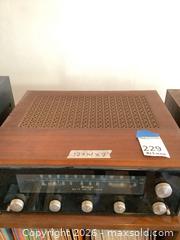 MaxSold Auction: McIntosh MR74 AM/FM Tuner Wood Cabinet Glass Front - Los Angeles (California, USA) PARTNER MANAGED Estate Sale Online Auction - Waring