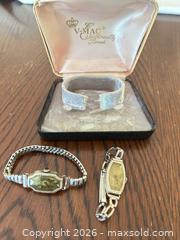 MaxSold Auction: Vintage LUXURY Art Deco Sterling Silver Mechanical Wristwatch - Los Angeles (California, USA) SELLER MANAGED Downsizing Online Auction - Fallbrook Avenue.