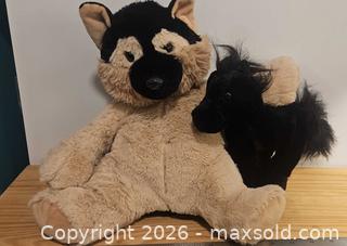 MaxSold Auction: Black stallion Webkin and hot water bottle plush German sheppard - Toronto (Ontario, Canada) SELLER MANAGED Moving Online Auction -  Roncesvalles Avenue (CONDO)