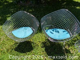 MaxSold Auction: MCM Steel Chairs Grid Waffle Lounger  - Kingston (Ontario, Canada) SELLER MANAGED Downsizing Online Auction - Woodbine Road