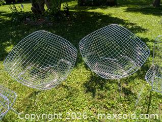 MaxSold Auction: MCM Steel Chairs Grid Waffle Lounger  - Kingston (Ontario, Canada) SELLER MANAGED Downsizing Online Auction - Woodbine Road