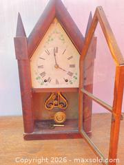 MaxSold Auction: E. G. Brewster & Co. Steeple/Gothic Mantel Clock - Tiverton (Rhode Island, USA) SELLER MANAGED Reseller Online Auction - Main Road