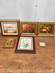 MaxSold Auction: Original Framed Oil on Canvas Paintings (Lot of 4–6) - Tiverton (Rhode Island, USA) SELLER MANAGED Reseller Online Auction -  Main Road