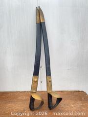 MaxSold Auction: Pair of Black and Brass Navy Sabers with Leather Scabbards, 36–48 in - Tiverton (Rhode Island, USA) SELLER MANAGED Reseller Online Auction -  Main Road