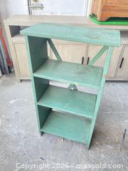 MaxSold Auction: Small Solid Wood Green Painted Bookshelf - Tiverton (Rhode Island, USA) SELLER MANAGED Reseller Online Auction -  Main Road