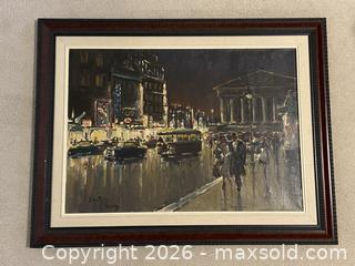 MaxSold Auction: Original Vintage Signed Oil Painting - Ottawa (Ontario, Canada) SELLER MANAGED Reseller Online Auction - Canadian Shield Avenue (CONDO)