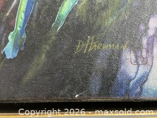 MaxSold Auction: Vibrant acrylic on canvas signed painting - Ottawa (Ontario, Canada) SELLER MANAGED Reseller Online Auction - Canadian Shield Avenue (CONDO)