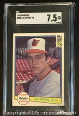 MaxSold Auction: Cal Ripken, Jr. 1982 Donruss Card #405 Rookie Card Graded 7.5 - Ajax (Ontario, Canada) SELLER MANAGED Reseller Online Auction - Harwood Ave. N (STORAGE)