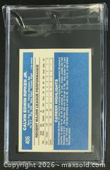 MaxSold Auction: Cal Ripken, Jr. 1982 Donruss Card #405 Rookie Card Graded 7.5 - Ajax (Ontario, Canada) SELLER MANAGED Reseller Online Auction - Harwood Ave. N (STORAGE)
