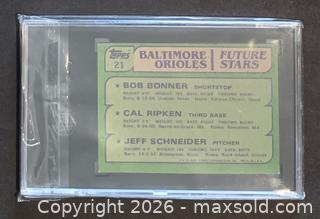 MaxSold Auction: Cal Ripken, Jr. 1982 Topps Card #21 Rookie Card Graded 5 - Ajax (Ontario, Canada) SELLER MANAGED Reseller Online Auction - Harwood Ave. N (STORAGE)