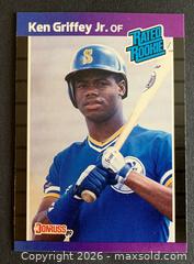 MaxSold Auction: Ken Griffey, Jr. 1989 Donruss Card #33 Rookie Card - Ajax (Ontario, Canada) SELLER MANAGED Reseller Online Auction - Harwood Ave. N (STORAGE)
