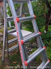 MaxSold Auction: Little Giant Multi-Position Articulated Aluminum Ladder, 8 ft - Brantford (Ontario, Canada) SELLER MANAGED Estate Sale Online Auction - Baldwin Avenue PART 1