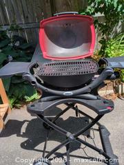 MaxSold Auction: Weber Q1200 Portable Propane Grill, Red/Black & manual/parts list - Brantford (Ontario, Canada) SELLER MANAGED Estate Sale Online Auction - Baldwin Avenue Part One 
