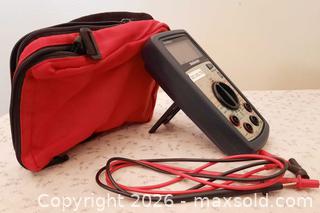 MaxSold Auction: High End Mastercraft Multimeter 52-0055-6 w/Large LCD Display & Backlight+Probes+Carry Bag - Ottawa (Ontario, Canada) SELLER MANAGED Downsizing Online Auction -  Russell Road