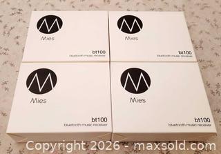 MaxSold Auction: New in Box-Lot of 4 MIES BT100 BT-100 Bluetooth Receiver/Adapter - Ottawa (Ontario, Canada) SELLER MANAGED Downsizing Online Auction -  Russell Road