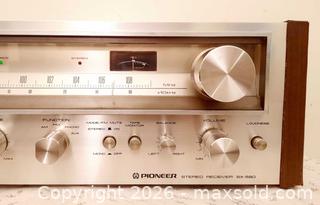 MaxSold Auction: Serviced w/New Cabinet Veneer-PIONEER SX-580 SM/FM Stereo Receiver - Ottawa (Ontario, Canada) SELLER MANAGED Downsizing Online Auction -  Russell Road
