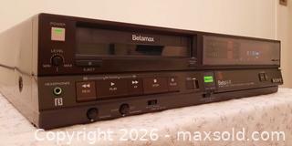 MaxSold Auction: SONY SL-HF300 Hifi Stereo BETA BETAMAX VHS VCR with Remote-Works with Remote Only - Ottawa (Ontario, Canada) SELLER MANAGED Downsizing Online Auction -  Russell Road