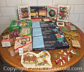 MaxSold Auction: Vintage Mid-Century Christmas Ornaments, Lights & Garlands Lot - Cornwall (Ontario, Canada) SELLER MANAGED Reseller Online Auction - First Street East
