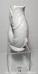 MaxSold Auction: White GurglePot Fish Pitcher - London (Ontario, Canada) SELLER MANAGED Downsizing Online Auction - Sterling Street