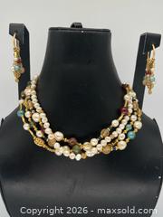 MaxSold Auction:  vintage multi-strand cultured freshwater pearl demi-parure - Richmond Hill (Ontario, Canada) SELLER MANAGED Downsizing Online Auction -  Townwood Drive