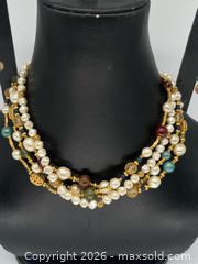 MaxSold Auction:  vintage multi-strand cultured freshwater pearl demi-parure - Richmond Hill (Ontario, Canada) SELLER MANAGED Downsizing Online Auction -  Townwood Drive