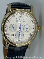 MaxSold Auction: vintage Stauer multi-function calendar dress watch (Model 24136).  - Richmond Hill (Ontario, Canada) SELLER MANAGED Downsizing Online Auction -  Townwood Drive