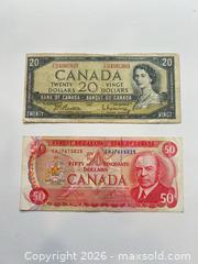 MaxSold Auction: $20 and $50 dollar Canadian bills  - Toronto (Ontario, Canada) SELLER MANAGED Downsizing Online Auction -  Longboat Avenue