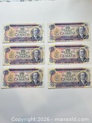 MaxSold Auction: 6 Canadian $10 dollar bills  - Toronto (Ontario, Canada) SELLER MANAGED Downsizing Online Auction -  Longboat Avenue
