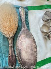 MaxSold Auction: Antique Victorian Sterling Silver Napkin Rings & Vanity Brushes, 8 pcs - Oak Bay (British Columbia, Canada) PARTNER MANAGED Moving Online Auction - Victoria Avenue