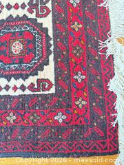 MaxSold Auction: Hand-Knotted Wool Bokhara/Gul Area Rug, 58 x 41 - Oak Bay (British Columbia, Canada) PARTNER MANAGED Moving Online Auction - Victoria Avenue