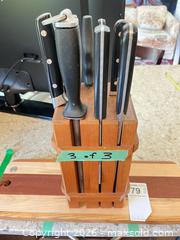 MaxSold Auction: Kitchen Utensils & Cutlery Knife Block Set with Flatware - Oak Bay (British Columbia, Canada) PARTNER MANAGED Moving Online Auction - Victoria Avenue