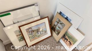 MaxSold Auction: Lot: Original Watercolor + Prints — Landscapes, Cottages & Horses - Oak Bay (British Columbia, Canada) PARTNER MANAGED Moving Online Auction - Victoria Avenue